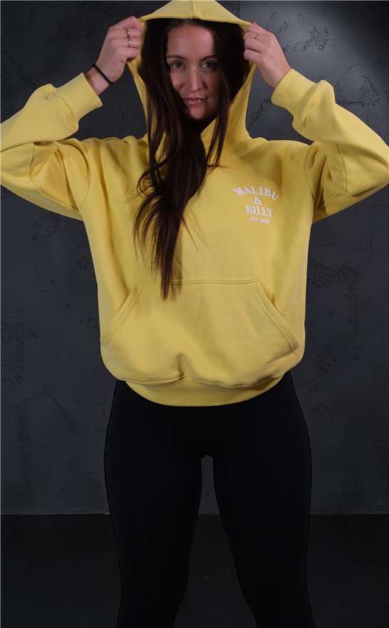 Lemon Drop oversized hoodie, women 4