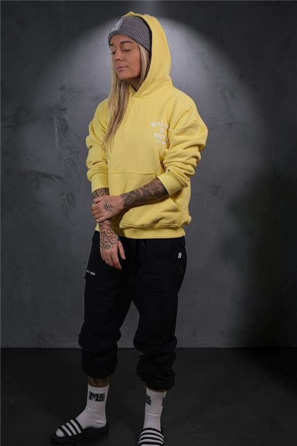 Lemon Drop oversized hoodie, women 8