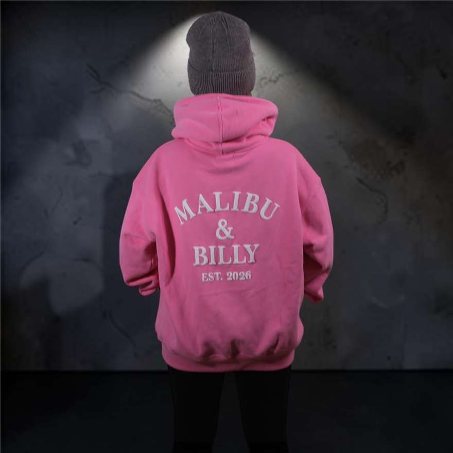 Hot Mess Pink oversized hoodie, women 2