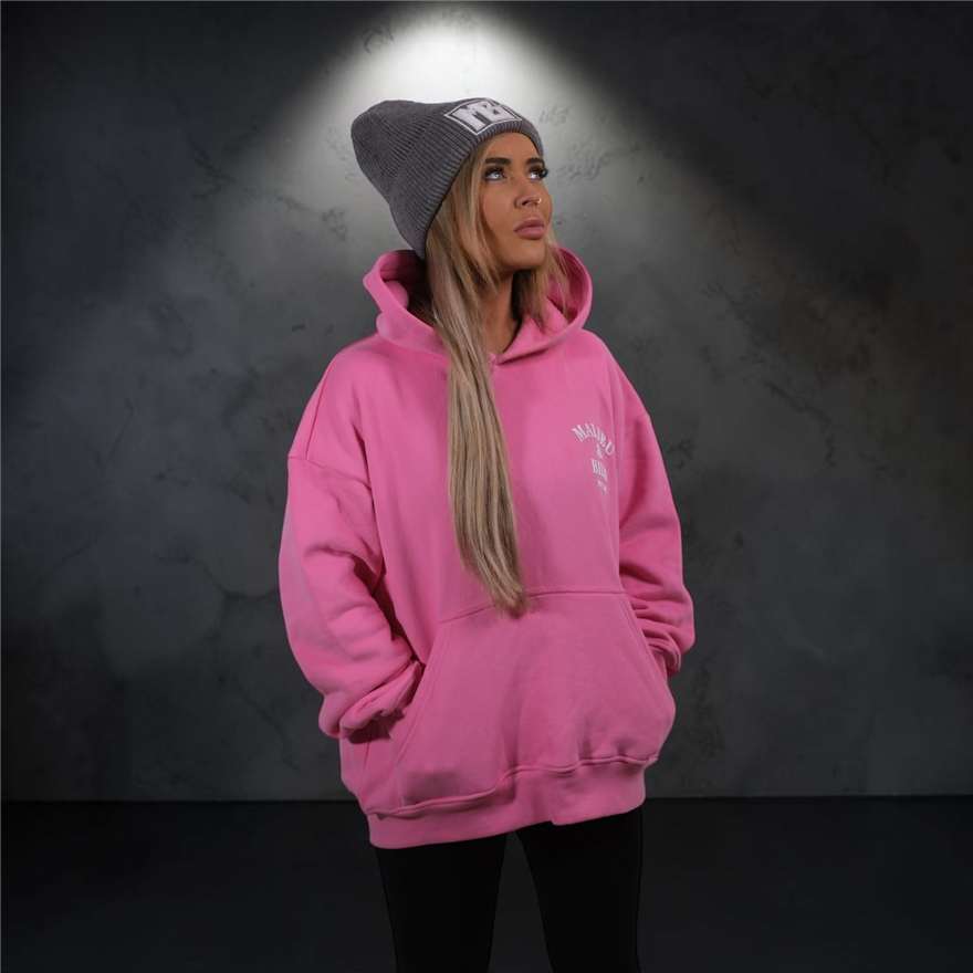 Hot Mess Pink oversized hoodie, women 1