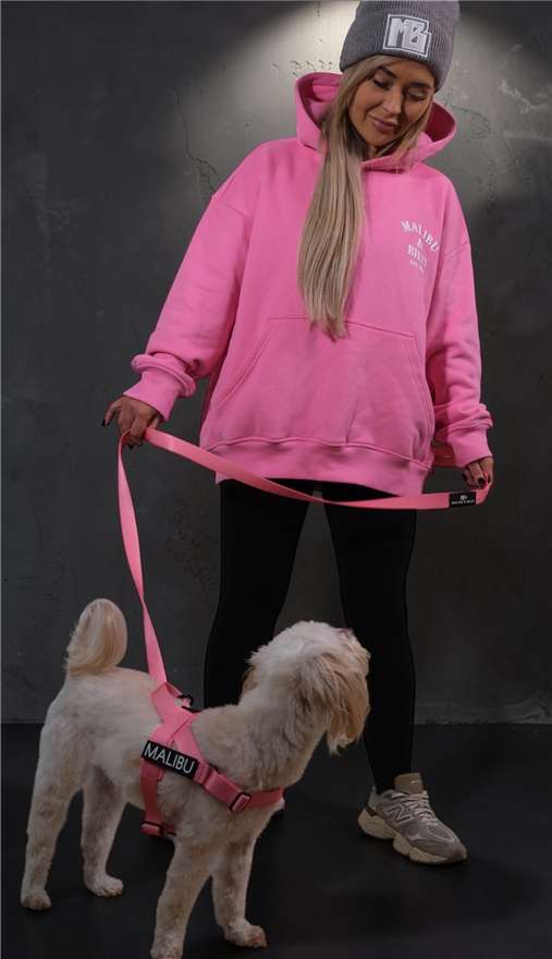 Hot Mess Pink personalised harness 1