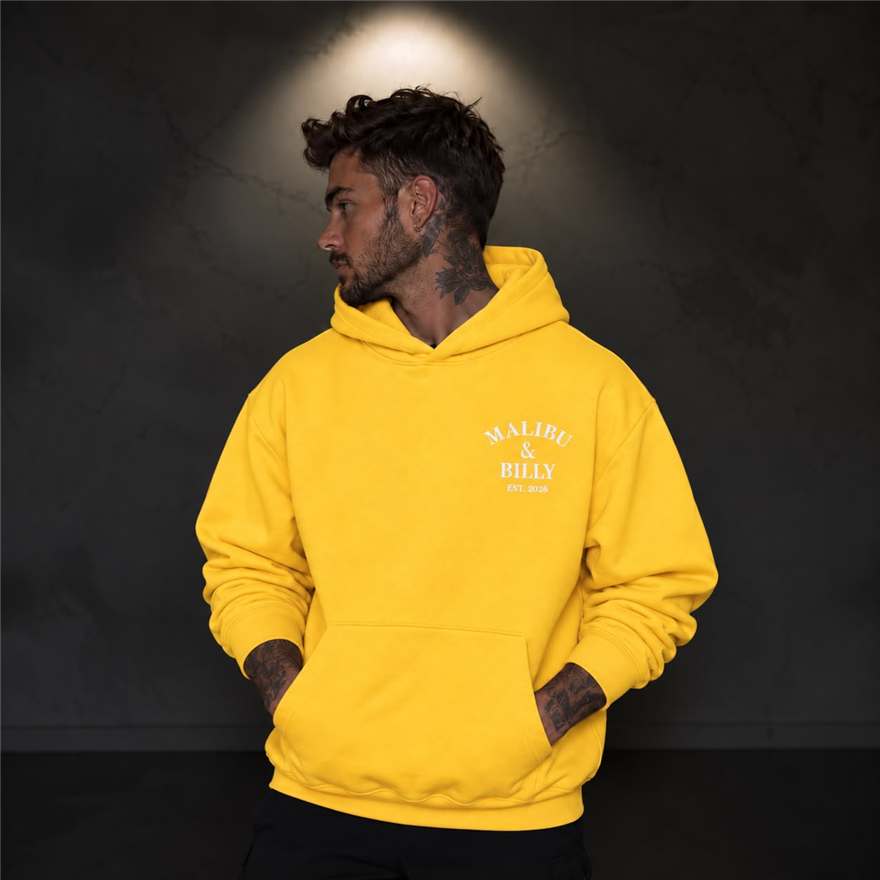 Lemon Drop oversized hoodie, men 1