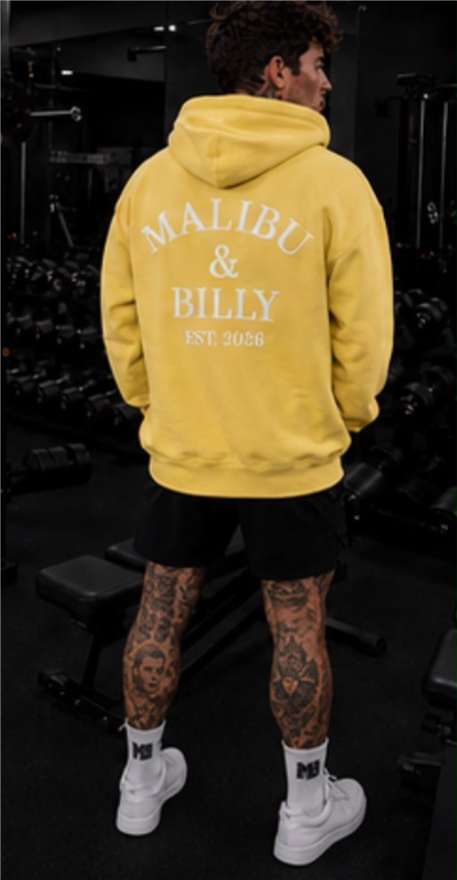 Lemon Drop oversized hoodie, men 4